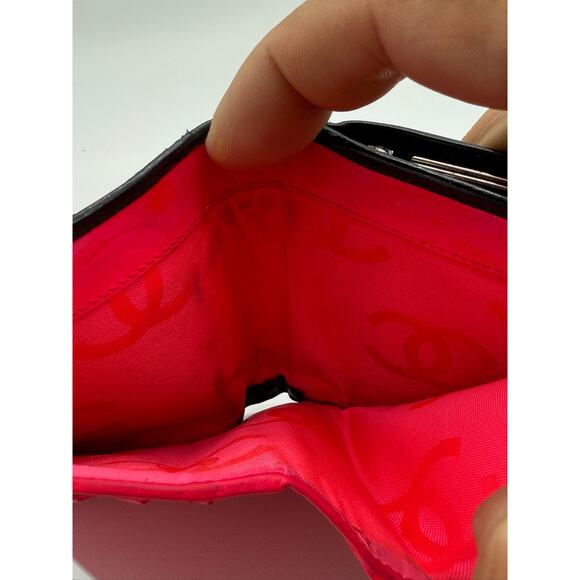 Chanel Black/White Quilted Ligne Cambon Bifold Kisslock Wallet*FULL Inclusion - Picture 4 of 16